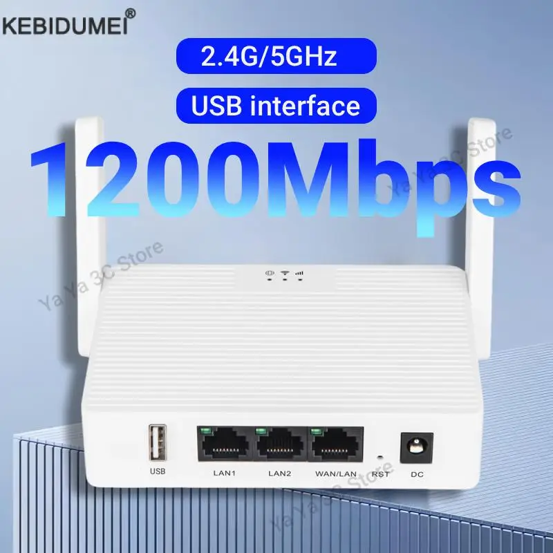 

AC1200 Беспроводной Wi-Fi-маршрутизатор USB-интерфейс двухдиапазонный 2,4G/5 ГГц Wi-Fi повторитель Ethernet-маршрутизатор с поддержкой сетки для телефона, ноутбука, игры