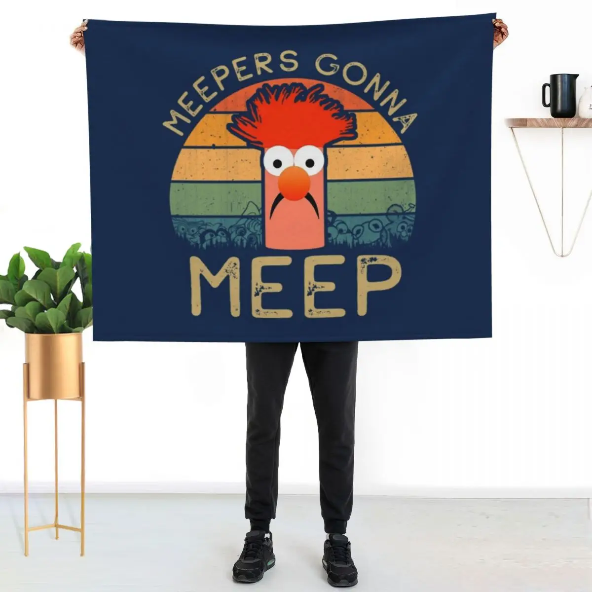 Meepers Gonna Meep T-ShirtMeepers Gonna Meep Throw Blanket warm winter Bed linens Cute cosplay anime for winter Blankets
