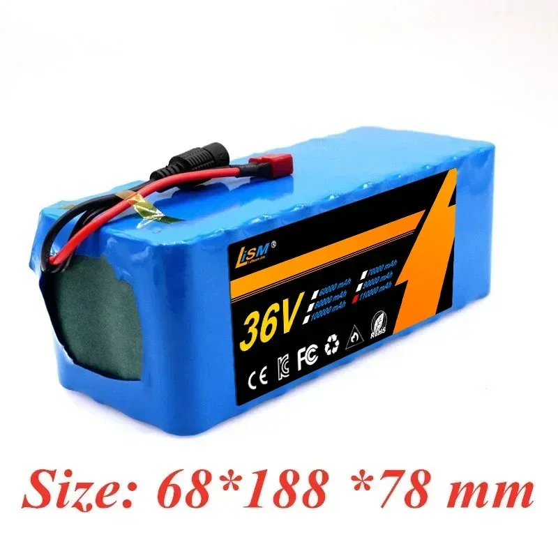 10S4P 36V 110000mAh Electric Scooter Lithium Battery 18650 battery pack 36V 110Ah Electric Scooter Electric Scooter Battery 36v