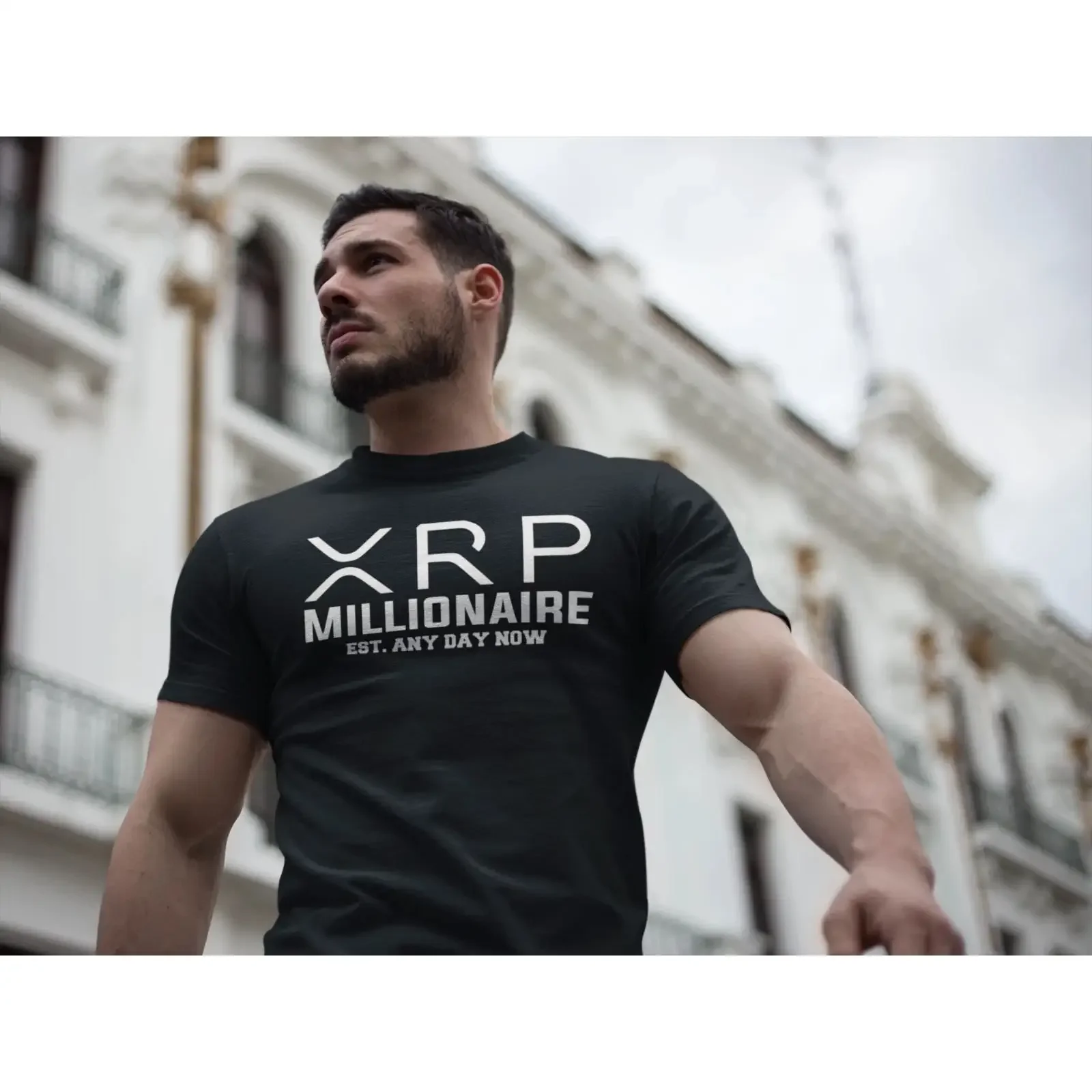 XRP Millionaire EST Any Day Now Crypto T Shirt vintage Washed Stylish Slightly Versatile Casual fashion graphic homme Unisex