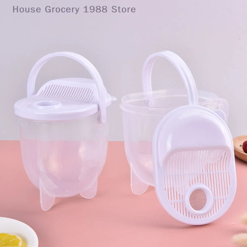 1 Pc Convenient Kitchen Plastic Clean Quick Rice Washer Kitchen Drainer Basket Rice Tank Strainer Kitchen Tools