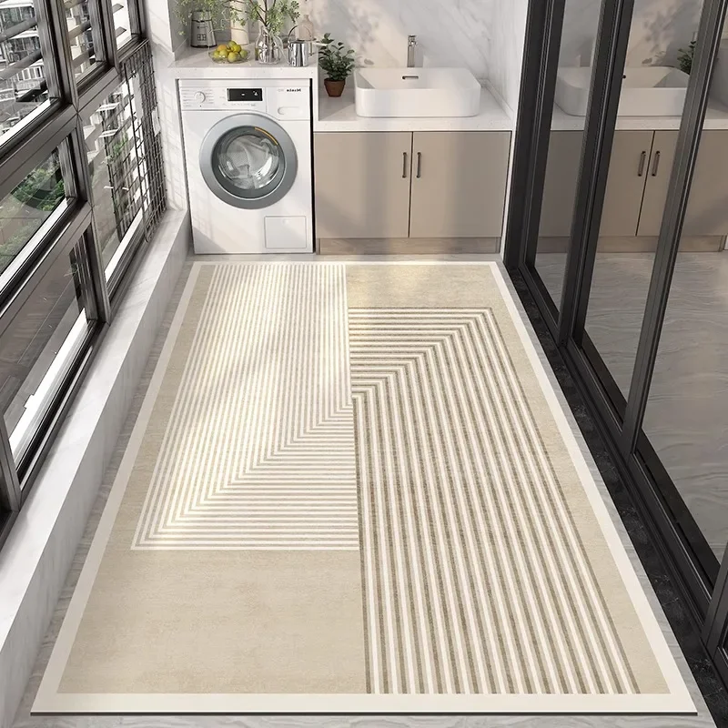 

Balcony Floor Mat Waterproof Sunscreen Pvc Leather Kitchen Foot Mat Dirt Resistant Scrubbable Coffee Table Carpet Alfombra Ковер