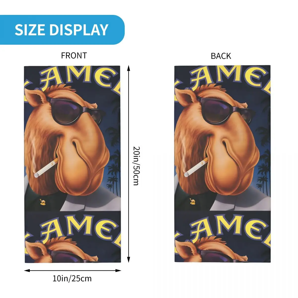 Cool And Fun Motocross Bandana Neck Gaiter Printed C-Camel Cigarettes Wrap Scarf Cycling Face Mask Hiking Unisex Adult