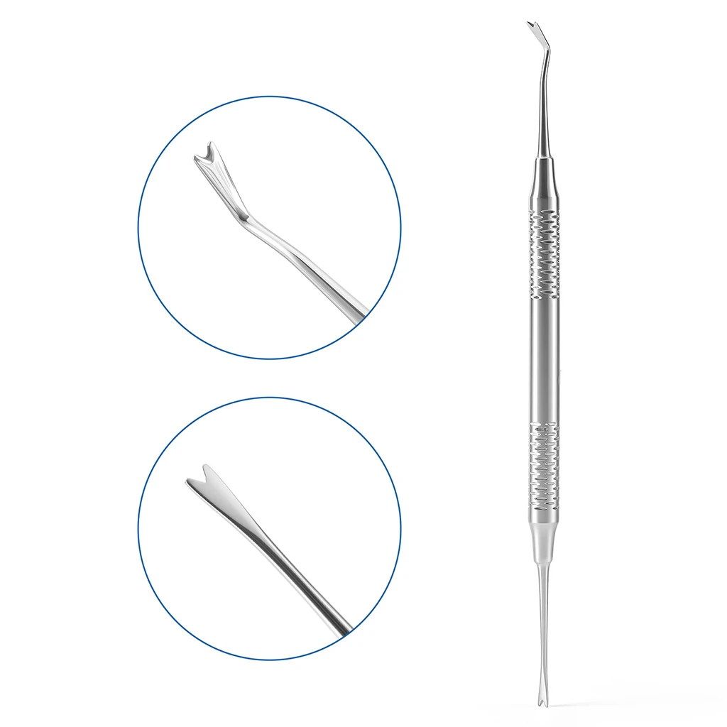 5 Stück AZDENT Dental Kieferorthopädisches Bogendraht-Platzierungswerkzeug Ligatur-Bindehalter Doppelendiges Sterilisations-Zahnarztinstrument – Detail 3