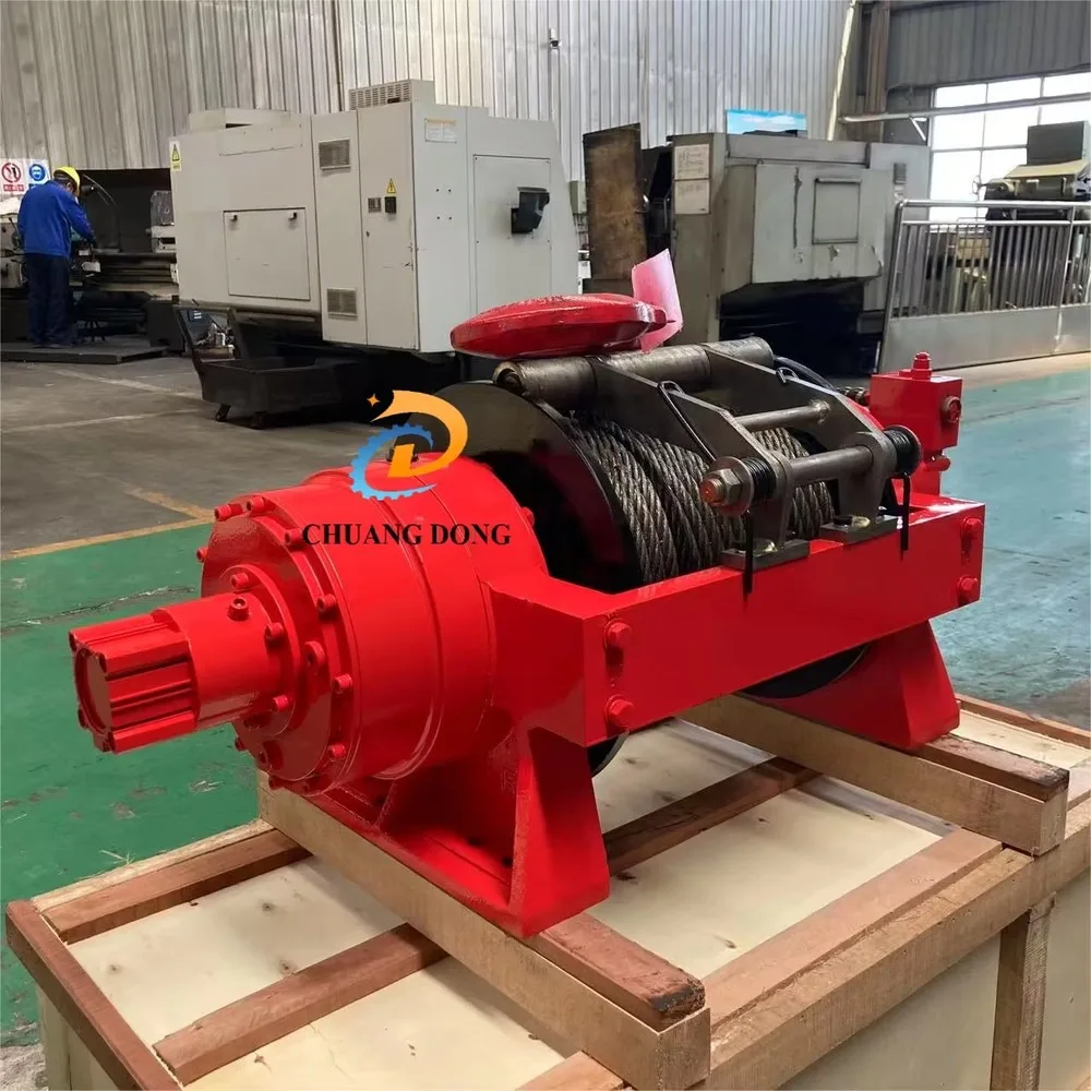10Ton-25Ton Hydraulic Winch with Pneumatic Clutch Tow Truck Capstan Winch Heavy Duty Industrial Recovery Equipment