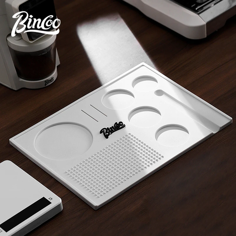 Bincoo Multifunctional Pressing Powder Pad กาแฟตารางกดแป้งค้อนเครื่องจ่ายผงเคาะถังชุด 51mm58 Storage Pad