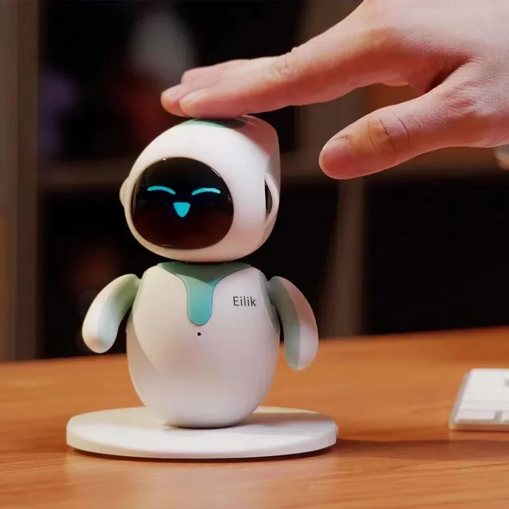 Robot Eilik, compañero emocional, interacción por voz, AI, vida Digital, Robot Virtual de escritorio para mascotas o 5 accesorios aleatorios