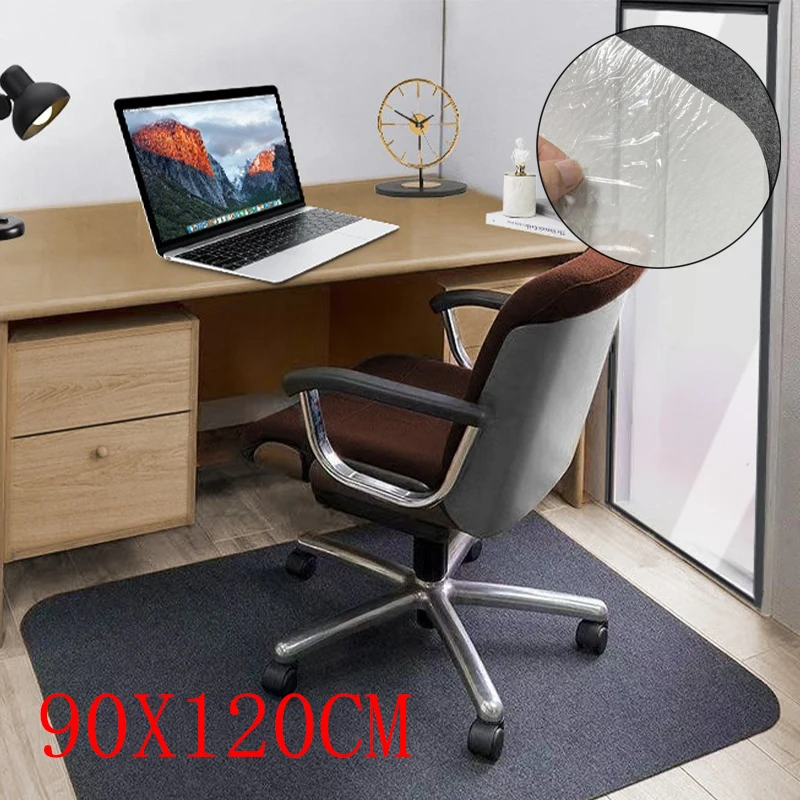 

90X120CM Bedroom Rug Balcony Fully Covered With Solid Color Chair Mat Carpet Self Adhesive Office Computer Desk and Chair Mat