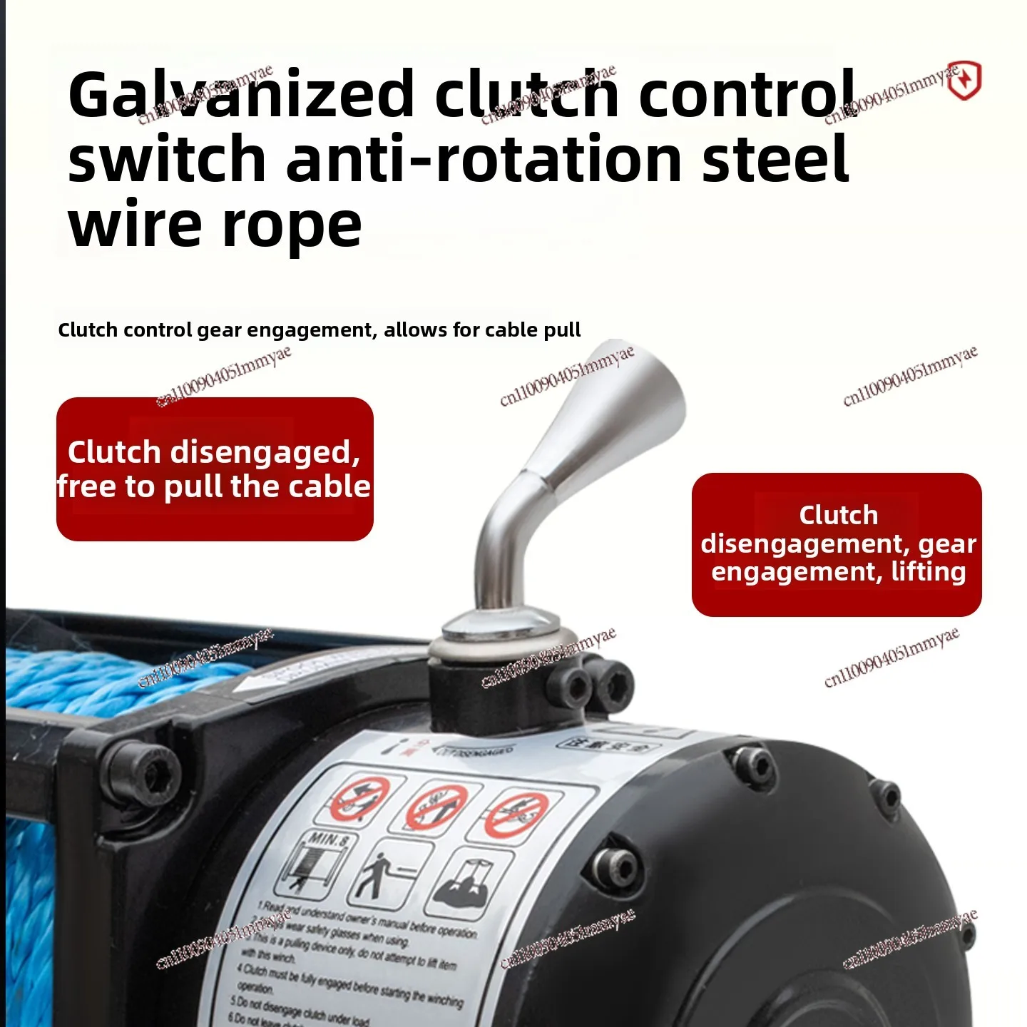 Electric winch truck crane traction small remote control winch 12v