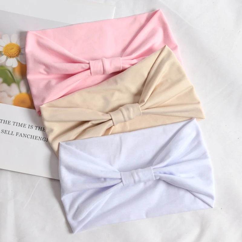 Neues Stirnband für Frauen, dehnbares, breites Haarband, Stirnband für Yoga, Laufen, Sport, Schweißband, Damen und Mädchen, Make-up-Haar-Accessoires – Detail 5