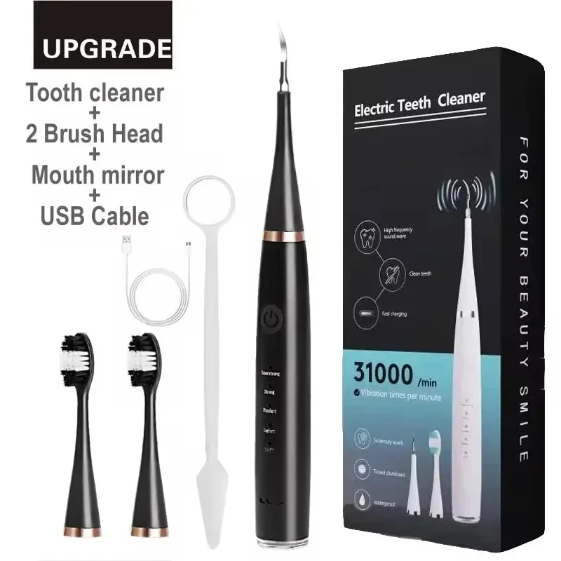 

Electric Toothbrush Sonic Dental Teeth Whitening Kit Tooth Whitener Calculus Tartar Remover Tools Cleaner Stain Oral Care