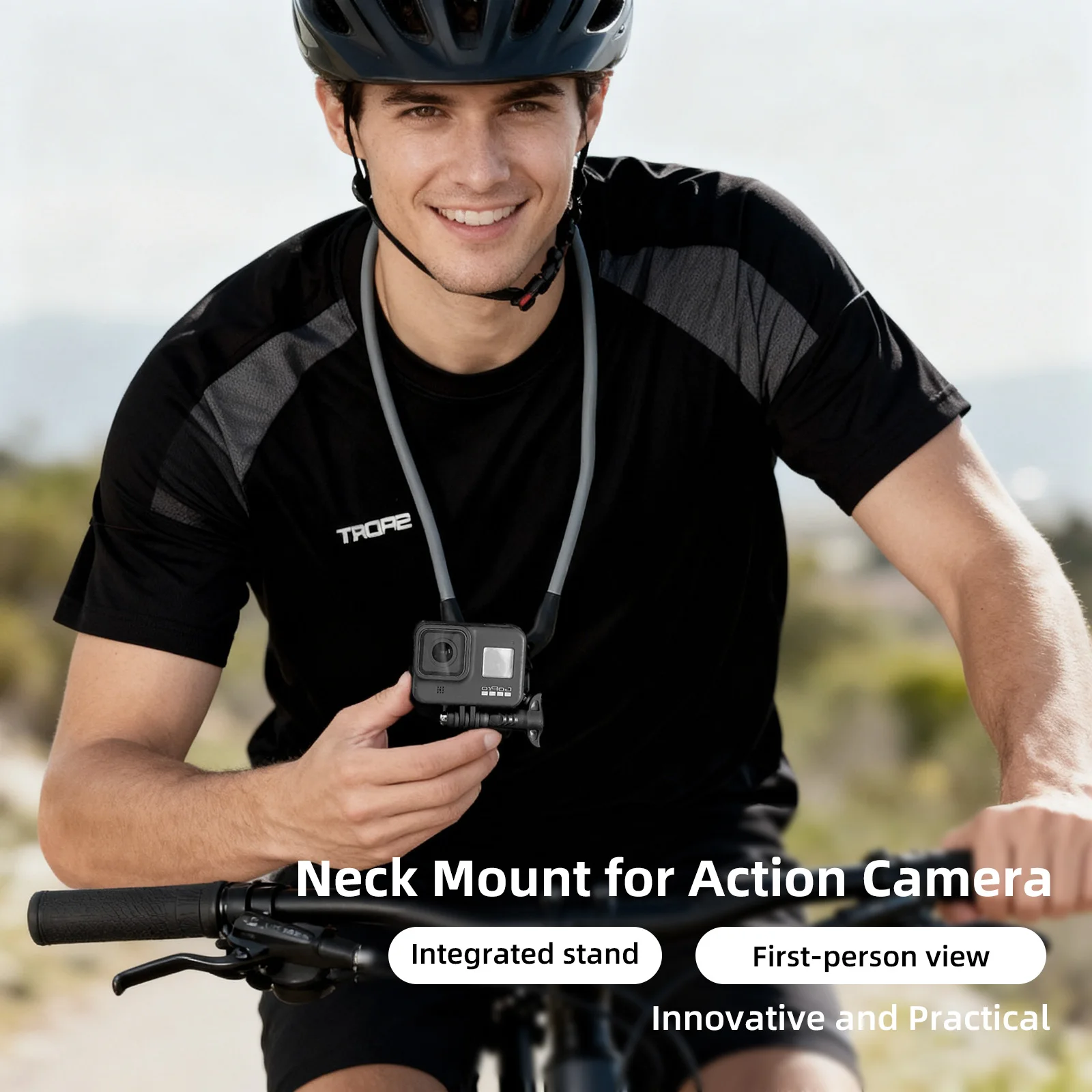 

Быстросъемный силиконовый держатель Hellodigi на шею для Insta360 Ace Series Osmo Action Series и аксессуаров для экшн-камер GoPro