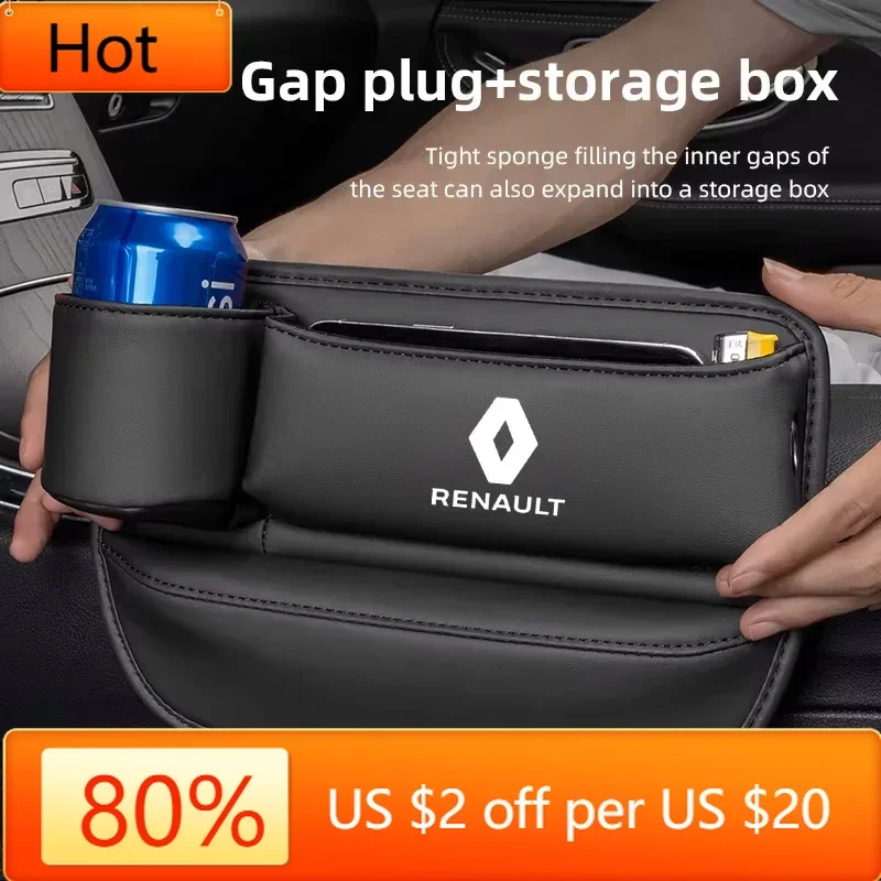 

Внутренние наклейки на автомобильное сиденье, щелевой ящик для хранения, подстаканник для Renault Megane 2 3 4 Twingo Clio Talisman Captur Trafic Kwid S