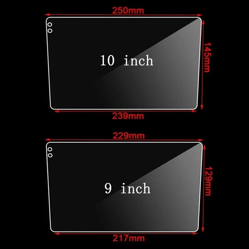 

For 9 10.1 Inch Car Tempered Glass Protective Film Fit Car Radio Stereo DVD GPS Touch Full LCD Screen Car Accessories Film