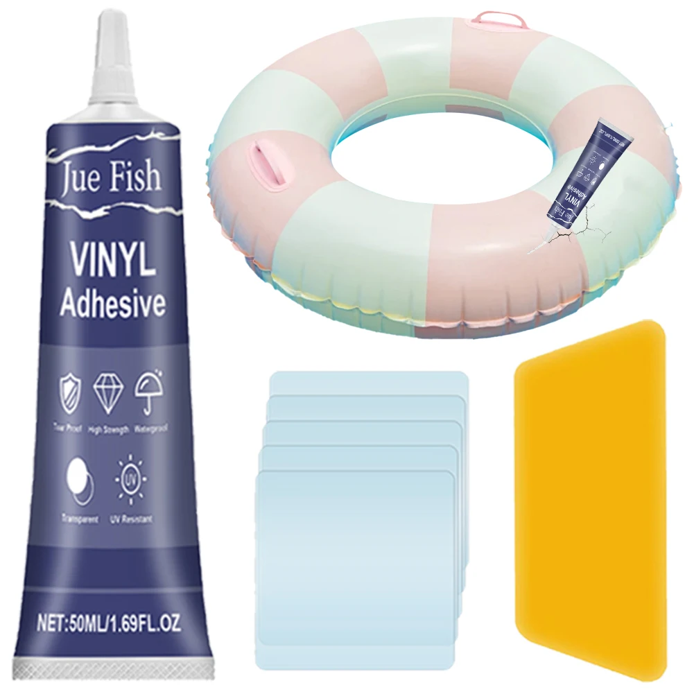 Pool Liner Patch Repair Kit Waterproof Air Mattress Patch Kit Inflatable Patch Repair Kit for Inflatable  PVC Boat Tent