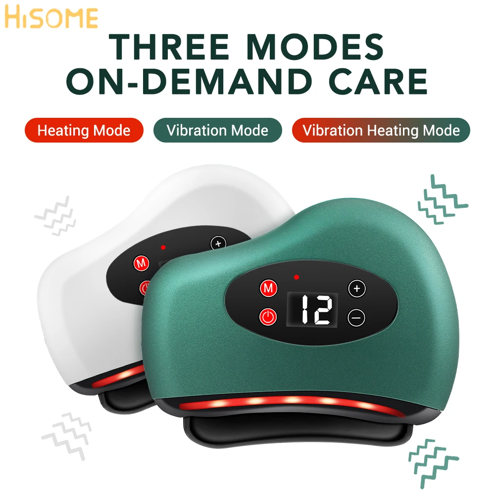 

Electric Guasha Massager Hot Compress Eye Massager Stone Heating Vibration Scraping Neck Face Skin Lifting Removal Wrinkle Tool