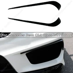For Mercedes Benz CLA Class W117 C117 Car Front Bumper Air Vent Outlet Cover Trim Sticker CLA45 CLA200 220 250 AMG 2013-2015 ABS