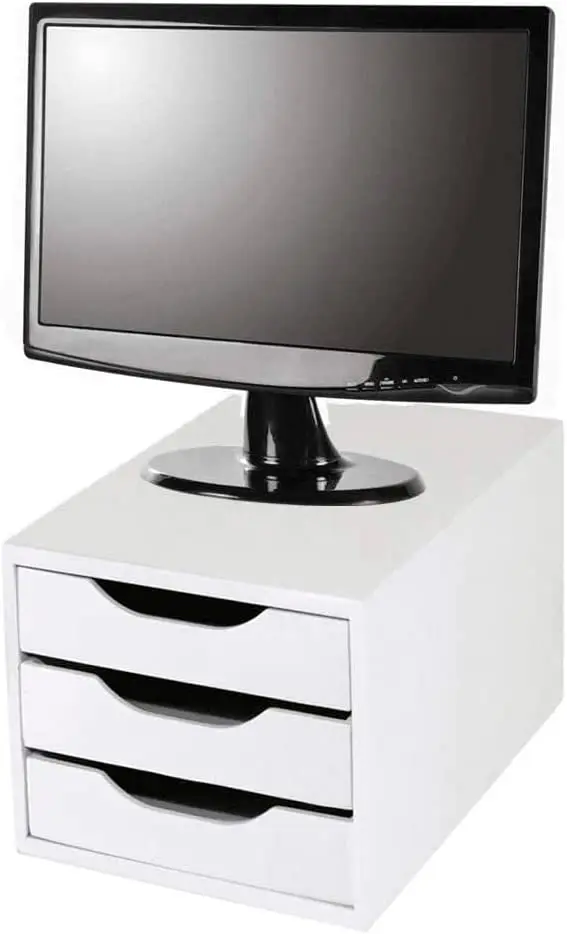 Branco Desktop Storage Drawer Box, 3 gavetas, Storage Box, Medicina Itens, Cosméticos, Maquiagem Container, Hom, Novo, 2023