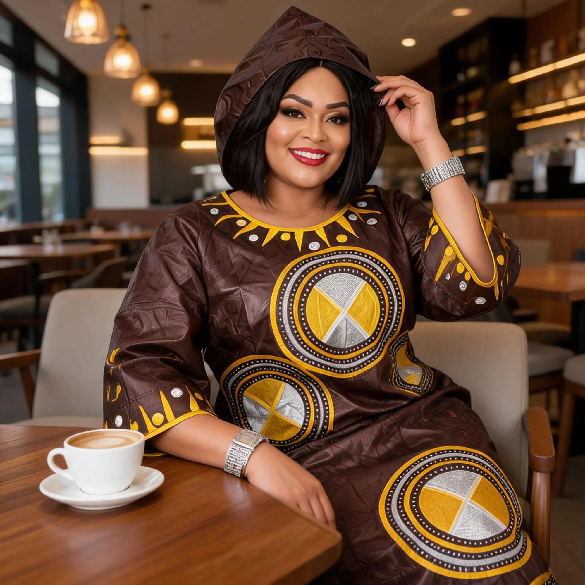 African Dresses For Women Plus Size Bazin Riche Embroidery Design
