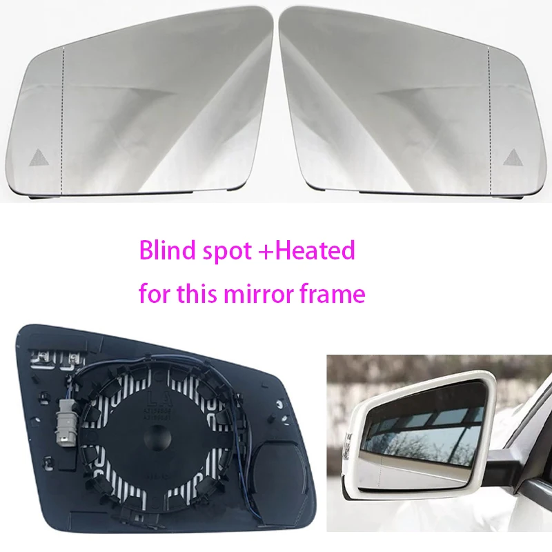 

Для Mercedes-Benz W212 W204 W221 C180 C250 C300 C350 E200 E250 E300 E350 Автоматическое подогревное предупреждение о слепой пятне, стекло заднего зеркала