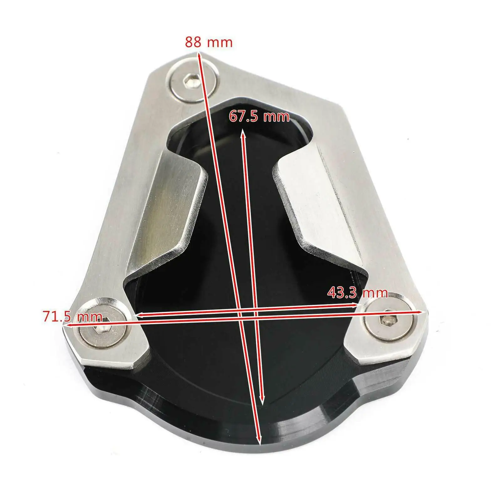Motorcycle Side Stand Pad Enlarger CNC Aluminum Anodized Finishing Kickstand Extension for Scrambler 1200XE 1200XC 2019 2020