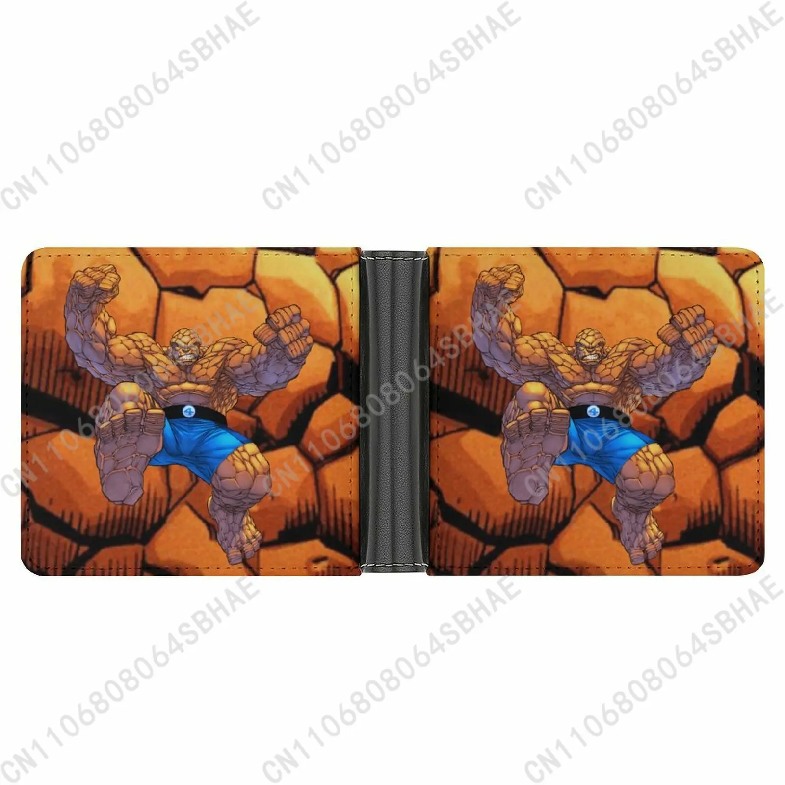 

Marvel Things Trendy Leather Wallet Teenage Male Woman Personalized Slim Credit Card Holder Small Purse Daily Use Cosplay