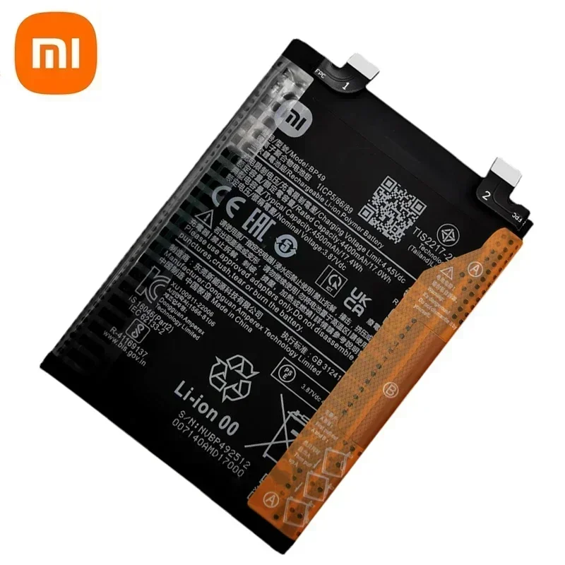 2025 Years BP49 100% Original High Quality Battery For Xiaomi Redmi K40S / Poco F4 5G Phone Batteries 4500mAh + Free Tools
