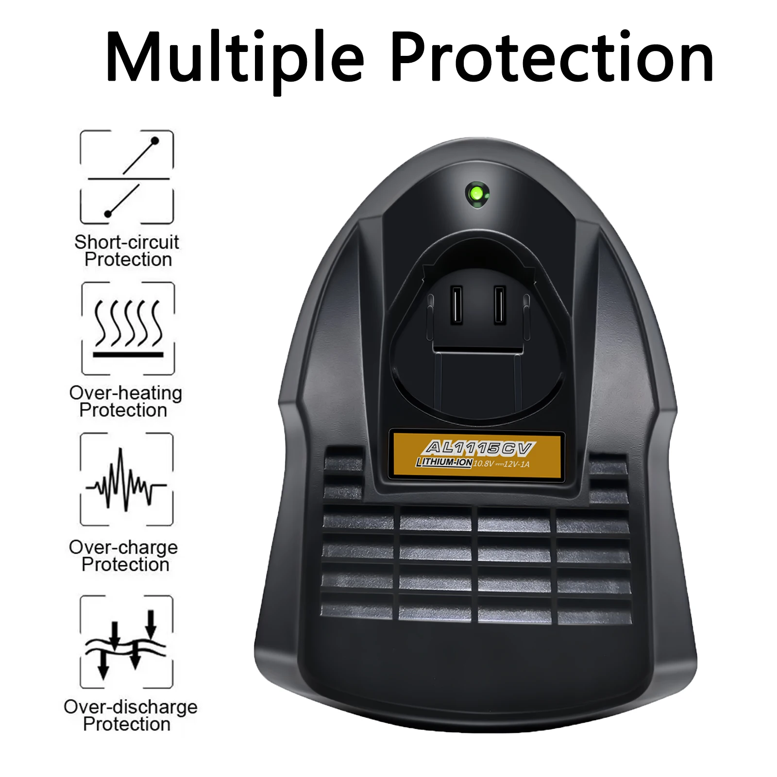 EU Plug AL1115CV AC Battery Charger For Bosch 10.8V/12V BAT411 BAT412A Power Tool Battery Chargers