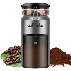 Wancle Electric Burr Coffee Grinder Adjustable Coffee Bean Grinder with 28 Precise Grinding Settings for Espresso French Press