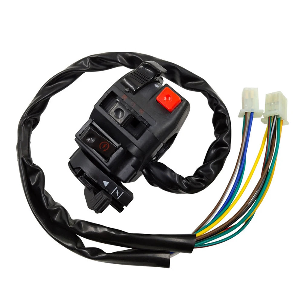 Motorcycle Handlebar Switch Assembly Multi-function Left Turn Signal Horn Start Choke Starter Switch For 7/8\