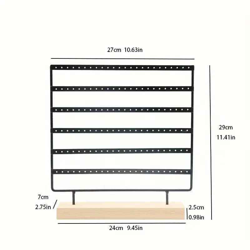 6 Tier Earring Display Stand, Elegant Easy Disassembly Jewelry Earring Holder for Vanity Dressing Table Dresser Home Decor