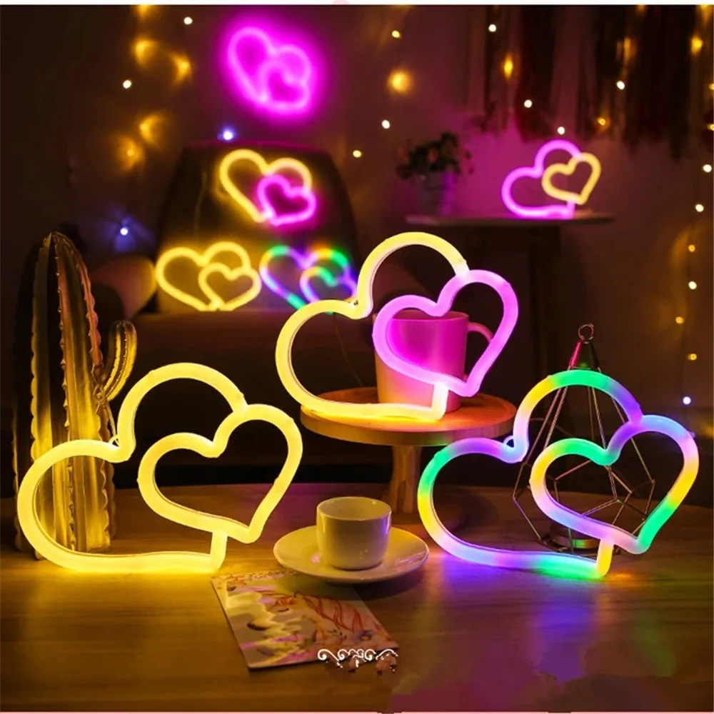 USB RGB Game Controller Neon Light Multi Color LED Sign Dimmable Ambient Night Light For Gaming Room Bedroom Bar Wall Decor