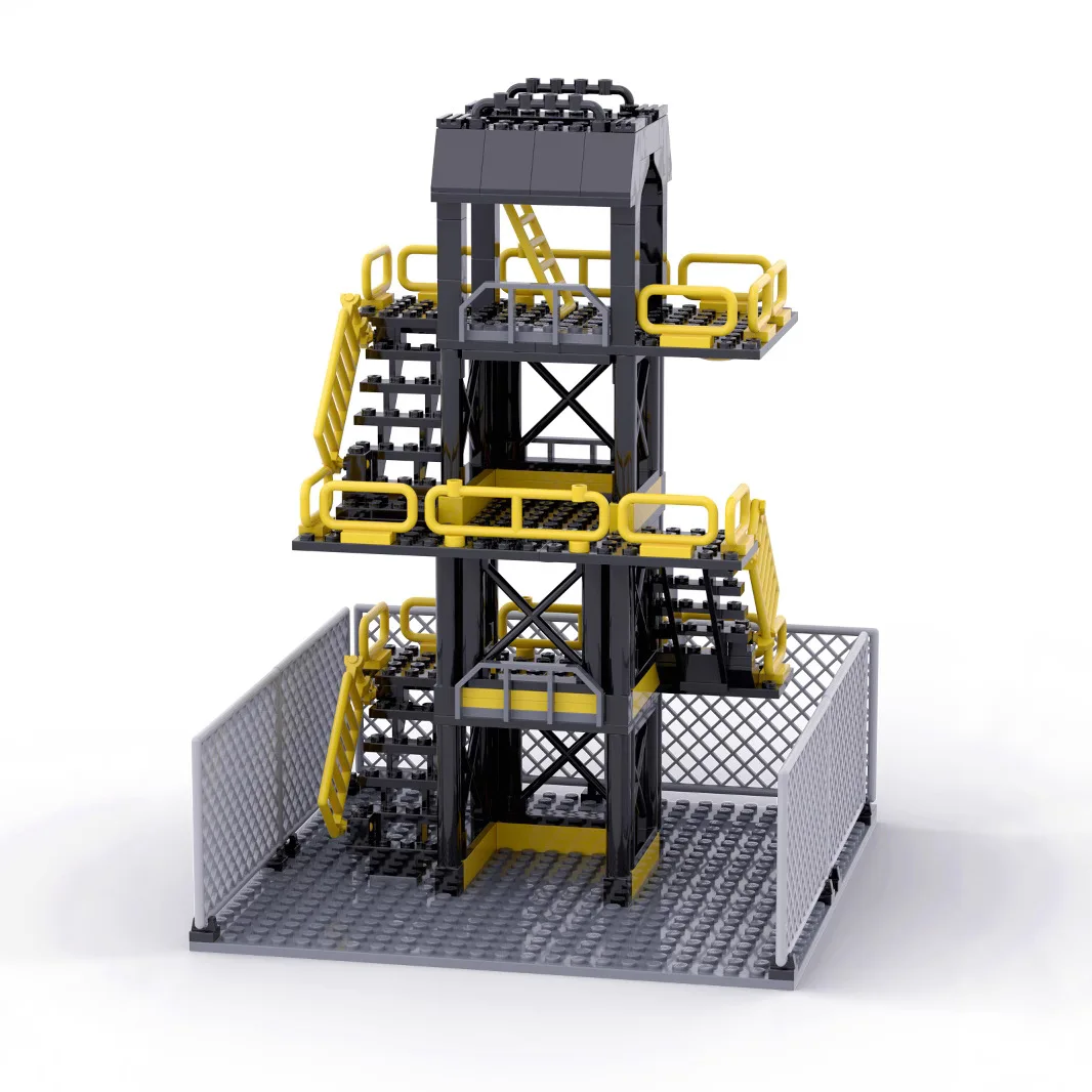 Military Armed base watchtower elevated observation tower Building Blocks compatible with Major Blocks Brand DIY assembly toys