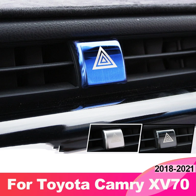 Parking Emergency Button Sticker Car Interior Decoration For Toyota Camry 8TH XV70 2018 2019 2020 2021 2022 2023 Car Accessories
