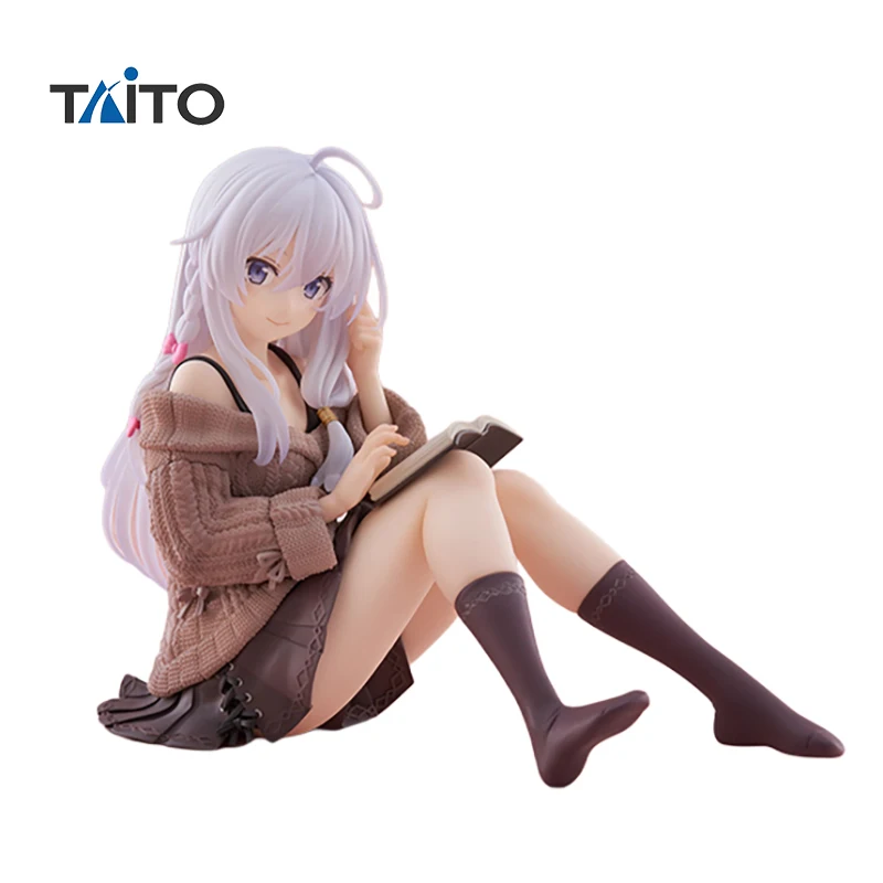 Originale Figuras Anime 18 cm TAITO Desktop Carino Strega Errante: Il Viaggio di Elaina Anime Figura Elaina Modello Giocattolo Regali