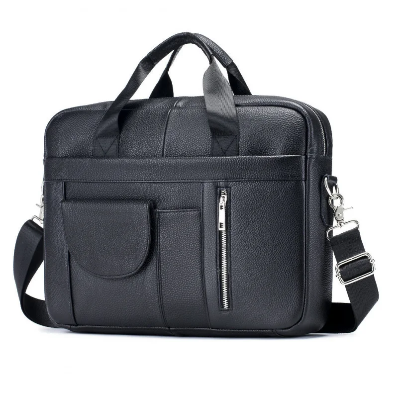 leather-briefcase-for-men-single-shoulder-strap-crossbody-bag-genuine-leather-large-capacity-travel-and-business-bag