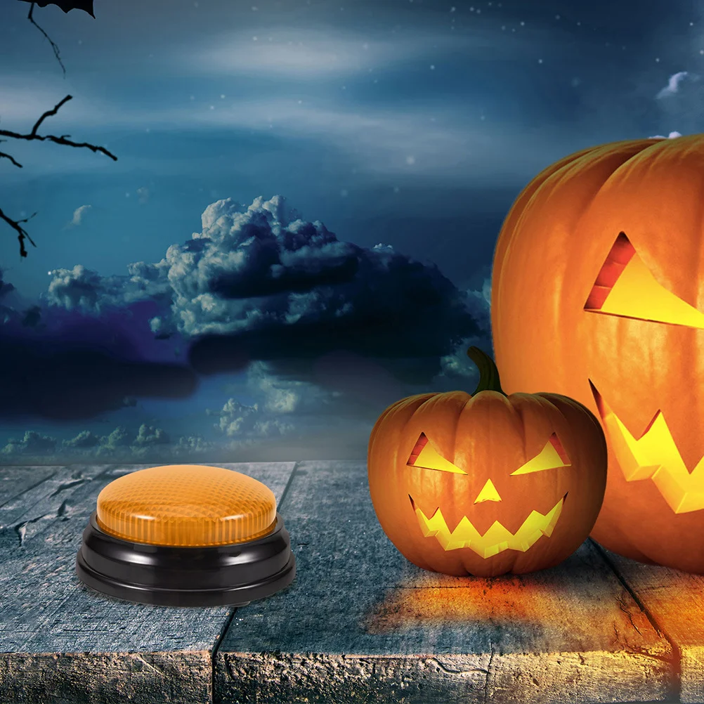 Campainha de jogo interativa para festa, 2 peças, botão de resposta, luz, som, adereço, atividade de construção infantil