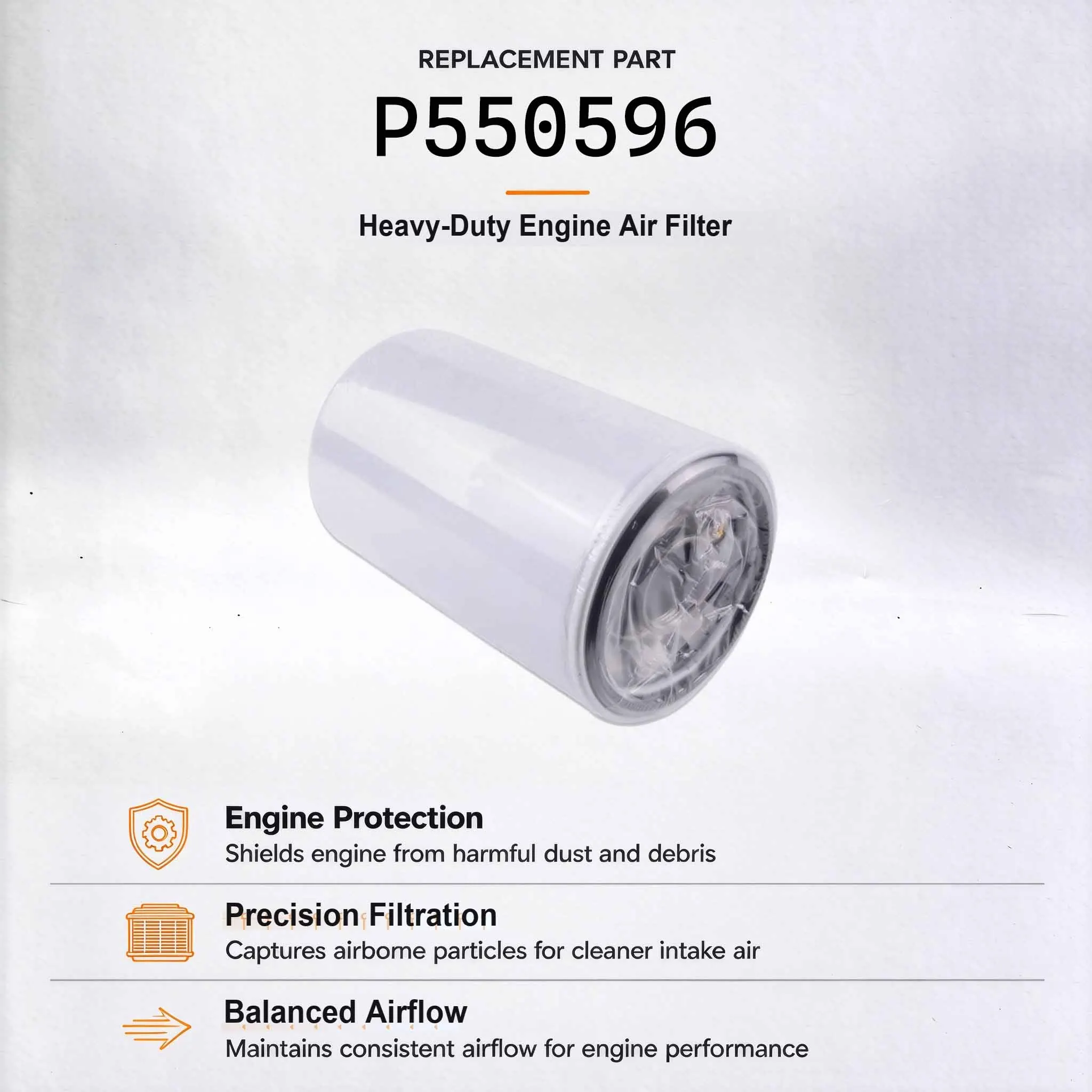 new Oil Filter P550596 Fits for Hitachi ZAX330 ZAX360 ZAX450 Crawler Excavators