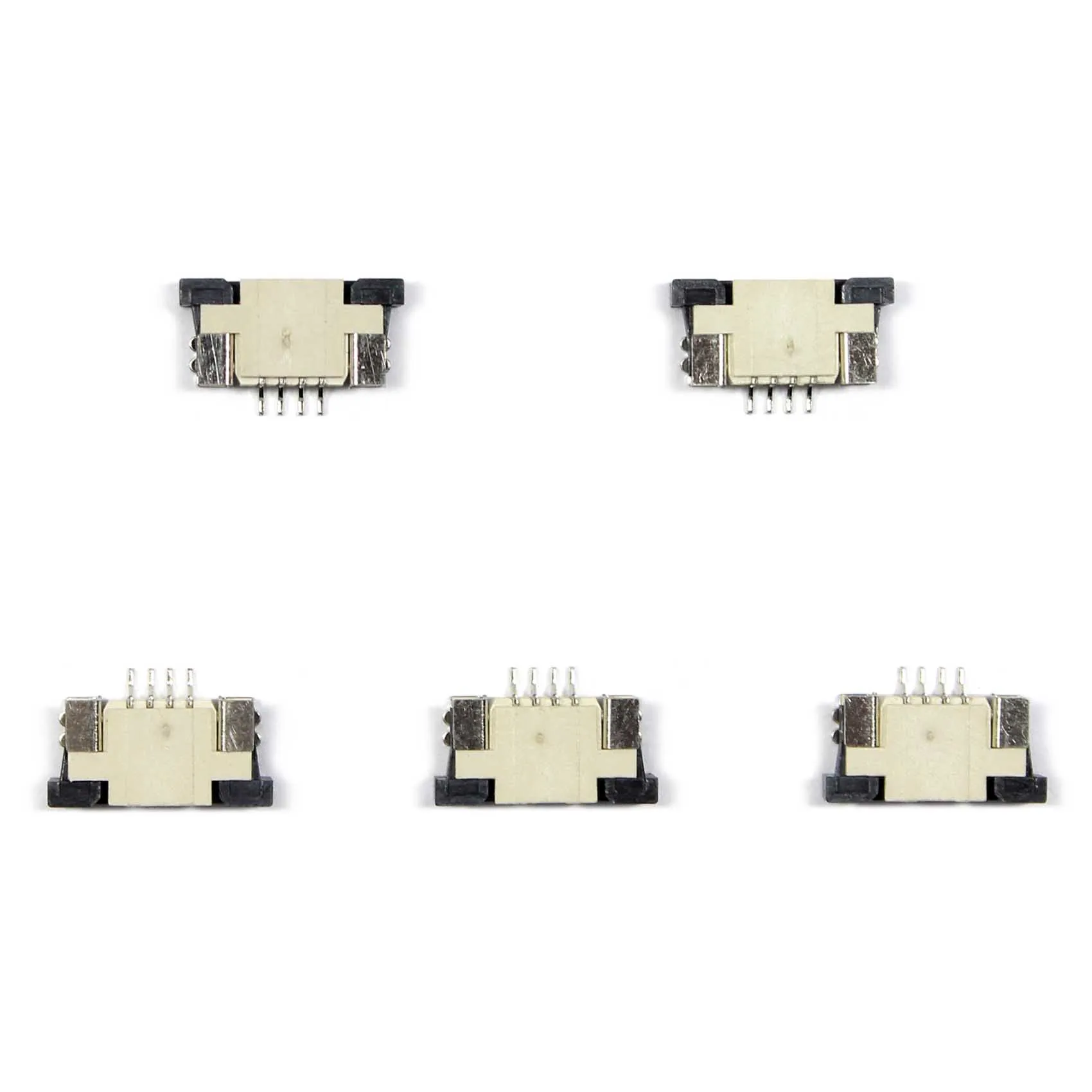 5pcs 4Pin 1.0mm Pitch Top Contact  FPC Connector