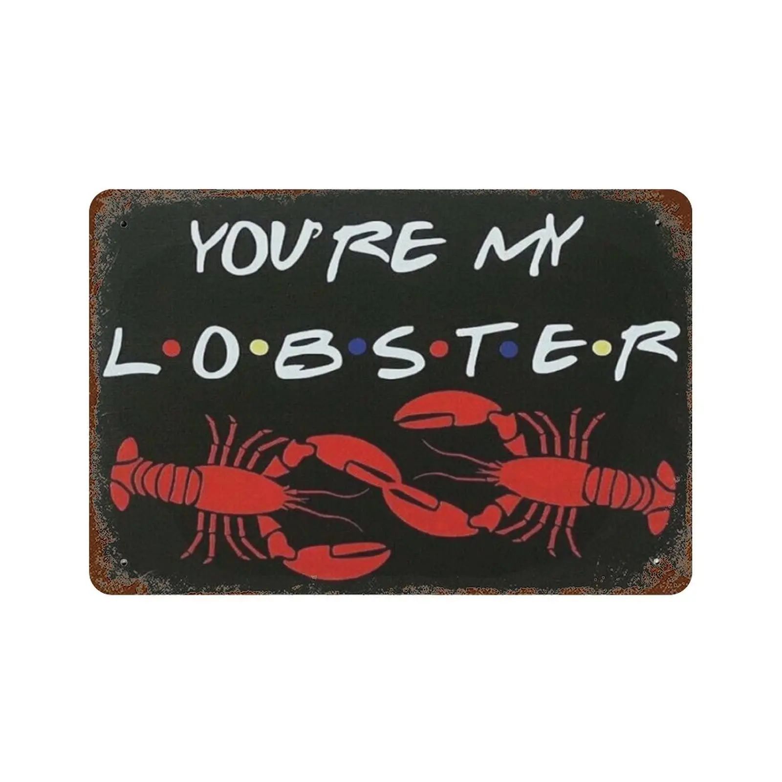 Vintage-Metallblechschild „You;re My Lobster Valentinstag“-Schild, lustige Neuheit, Küche, Bar, Club, Garage, Garten, Heimdekoration, Wandkunst, T