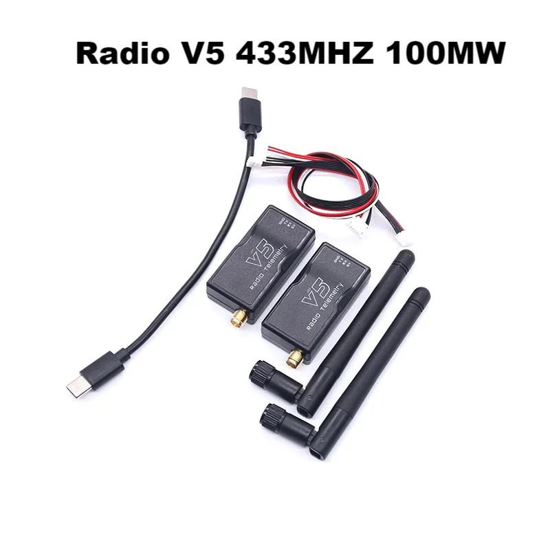 

3DR Radio V5 Telemetry 433Mhz 915Mhz 100MW/500MW Air and Ground Data Transmit Module with OTG cables for APM 2.8 /Pixhawk 2.4.8
