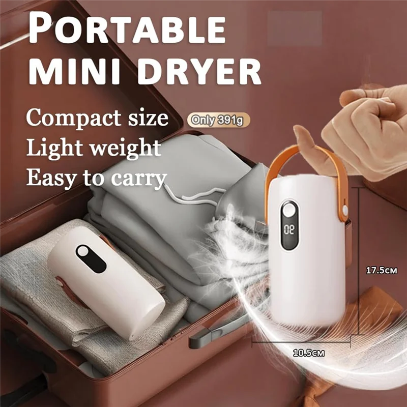 

Portable Mini Clothes Dryer Clothes Dryer Clothing Care Machine With Timed Shutdown Ideal For Travel Apartments Home Save Time