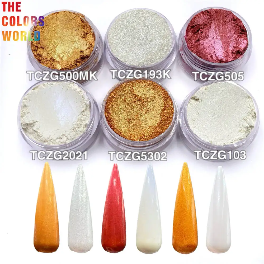 TCT-616 Pearlescent Pigment Mica Powder Nails Art Makeup Henna Tattoo Screen Printing Cosmetics Paint Chemicals Glass Fabric Use