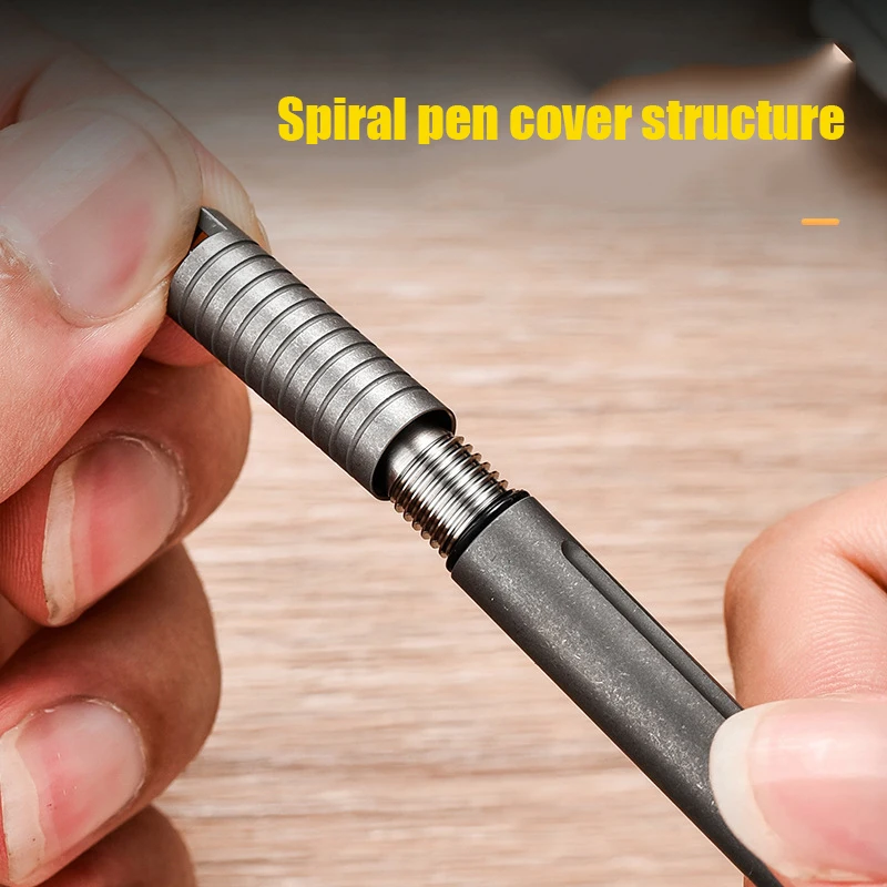 Imagem -02 - Caneta Tática de Liga de Titânio Edc Autodefesa Mini com Coleção Escrita Multi-funcional Portátil Ferramentas ao ar Livre Edc