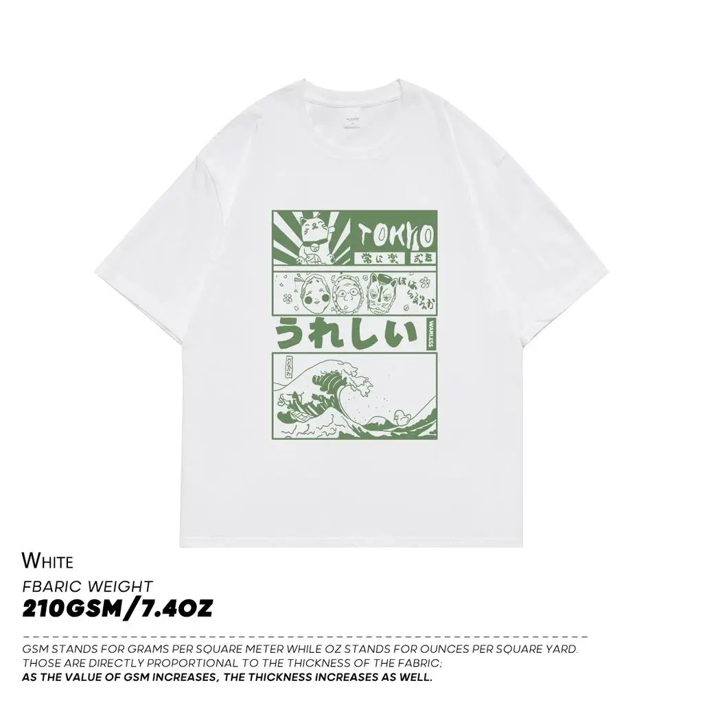 Privathinker أنيمي طوكيو الرجال بلايز اليابانية المتضخم موضة الذكور عادية كم قصير بلايز فضفاض الصيف Harajuku تي شيرت