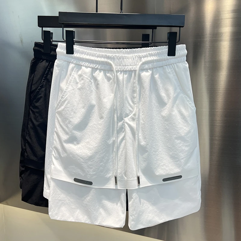 

Men's Summer ort Pants Breathable Outdoor Faion Spor Net Version Simple Sle Casual Pants Polyester Fiber Straight Leg