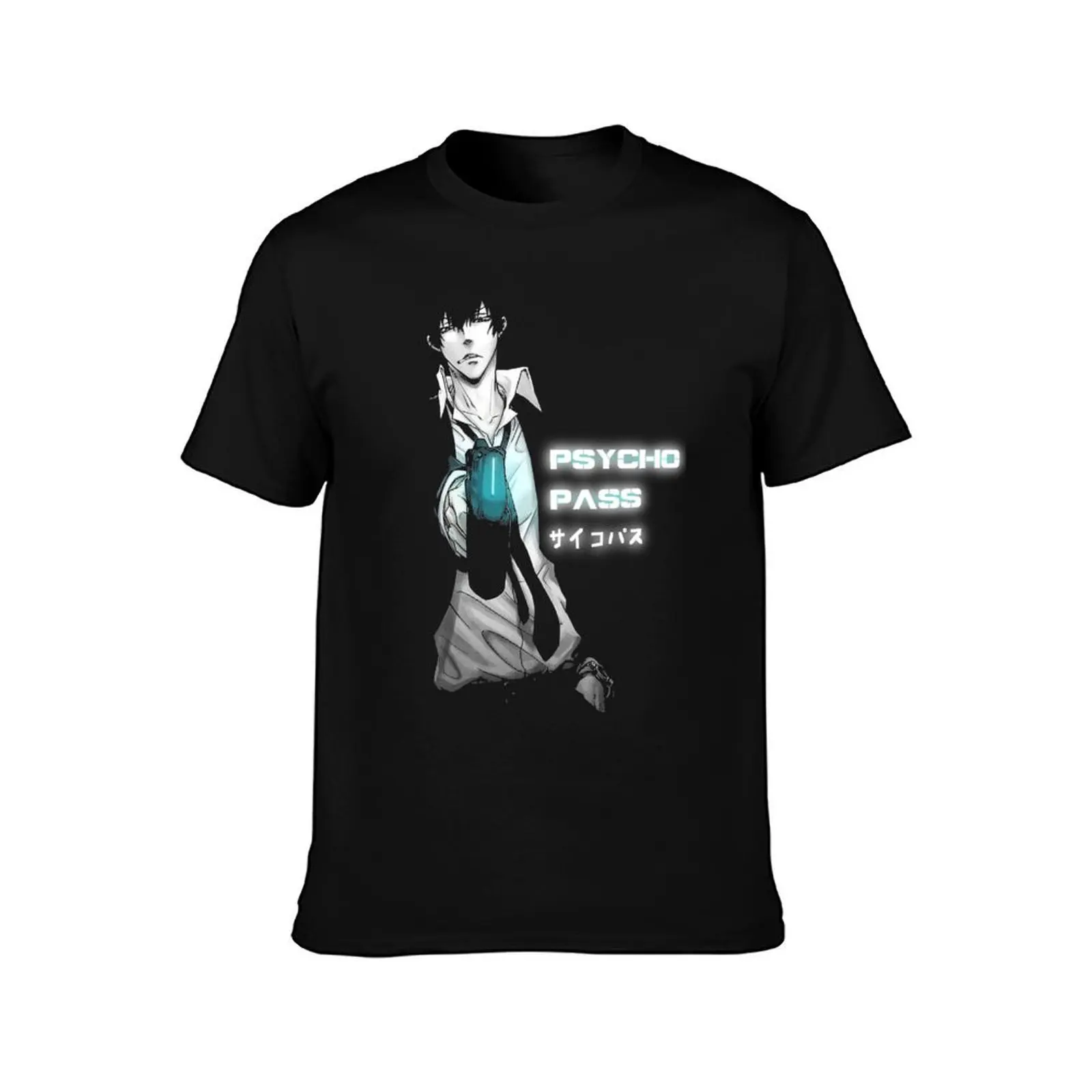 Shinya T-Shirt, Summer Casual Cotton Tee, Oversized Streetwear Tops, Vintage Graphic Print, Loose Fit Short Sleeve, 100% Cotton