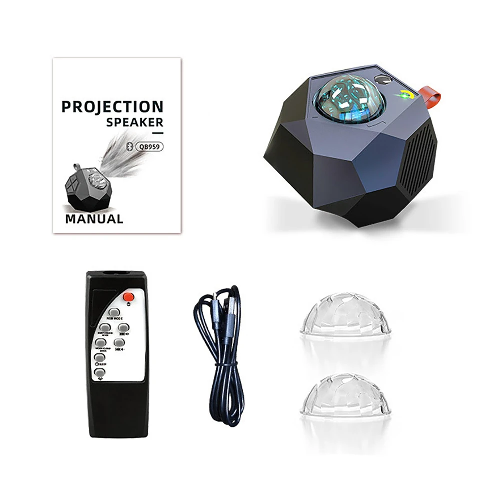 Star โปรเจคเตอร์ Starry Sky Night Light LED Plug-In Northern ไฟ Ripple Bluetooth เพลงเลเซอร์ Night Light วันเกิดของขวัญ