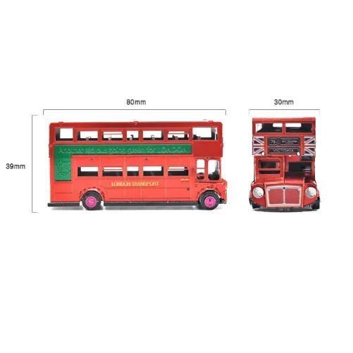 Buses 3D Metal Puzzle model kits DIY Laser Cut Puzzles Jigsaw Toy For Children