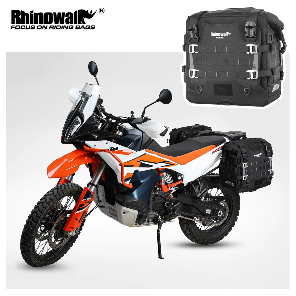 

Боковая сумка для мотоцикла Rhinowalk, водонепроницаемая быстросъемная седельная сумка 35 л для BMW R1300GS R1250GS R1200GS S1000XR, аксессуары для двигателя